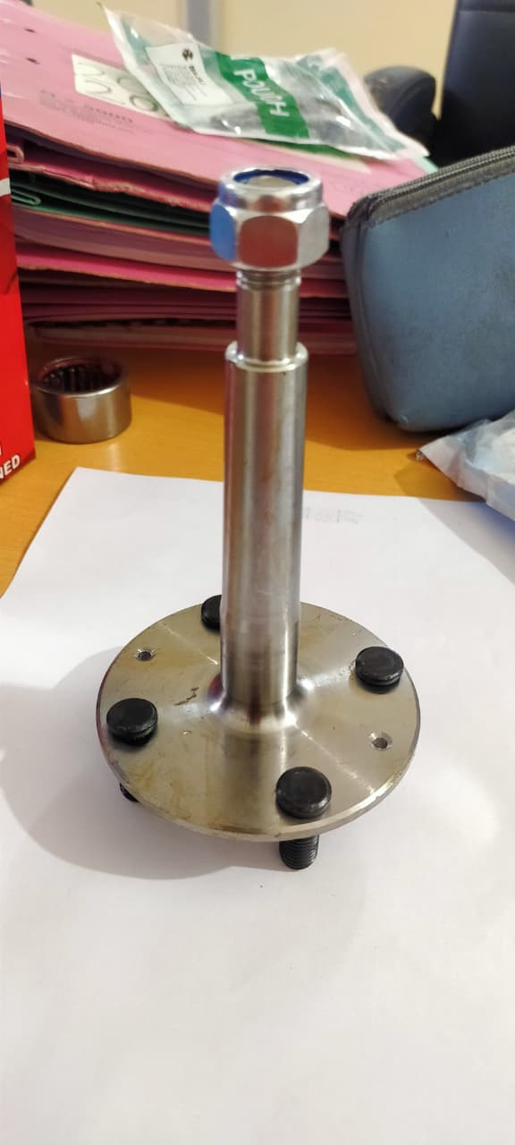 FRONT AXLE TVS WITH NUT